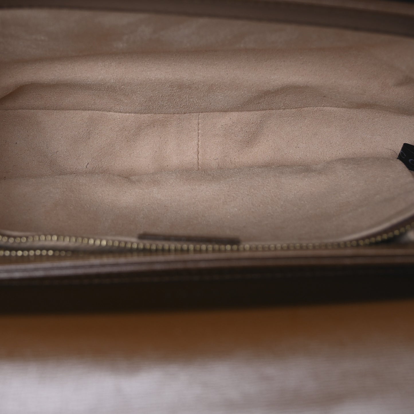 GG Supreme Monogram Horsebit 1955 Shoulder Bag Beige Brown Sugar