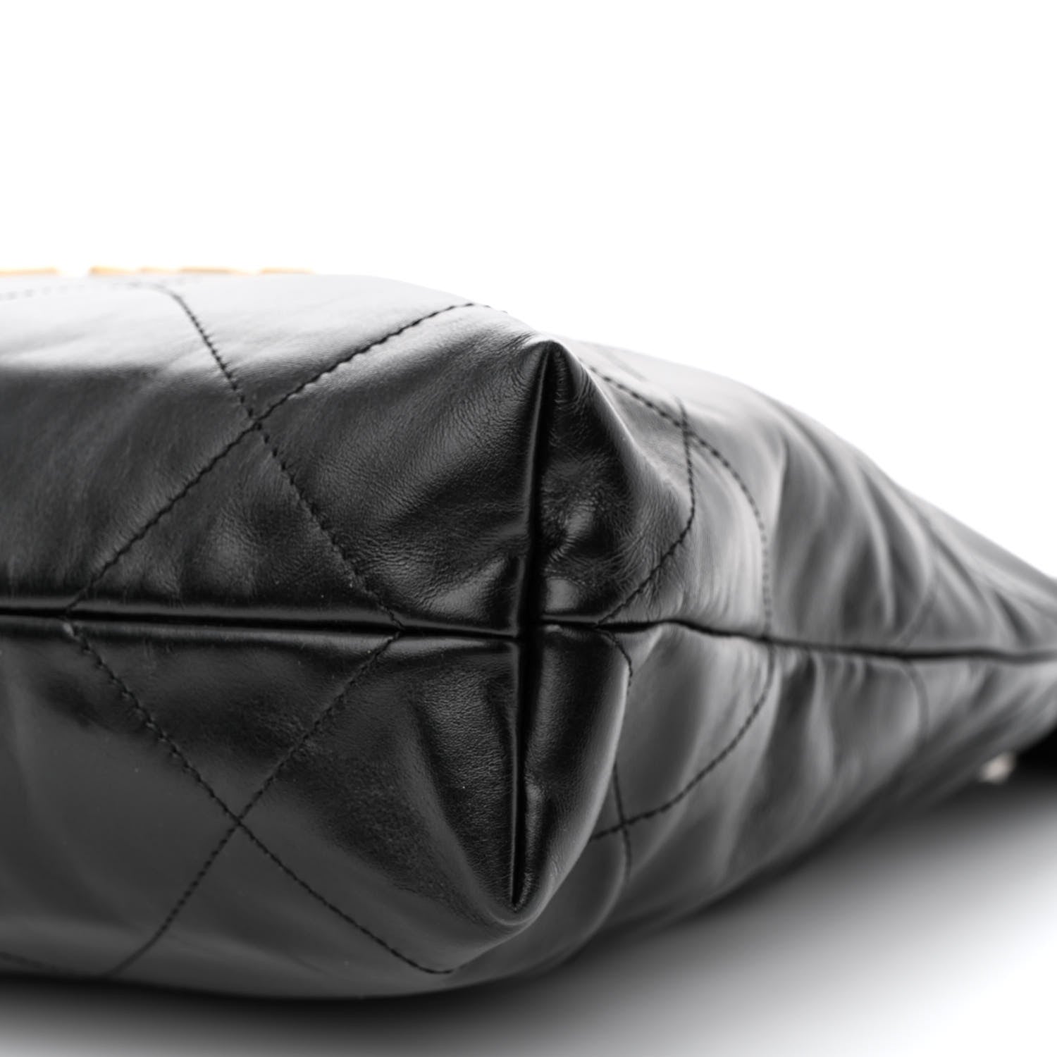 Chanel Shiny Calfskin Quilted Small Chanel 22 Black 12 of 14