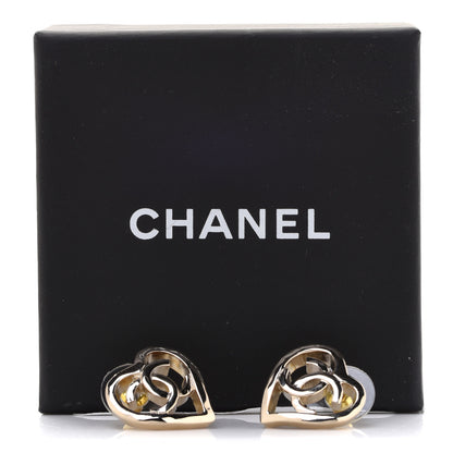 Chanel Metal CC Heart Coco In Love Earrings Gold 5 of 5