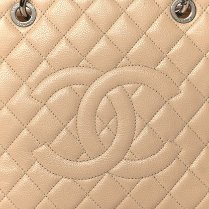 Chanel Caviar Quilted Grand Shopping Tote GST Beige Clair 8 of 18