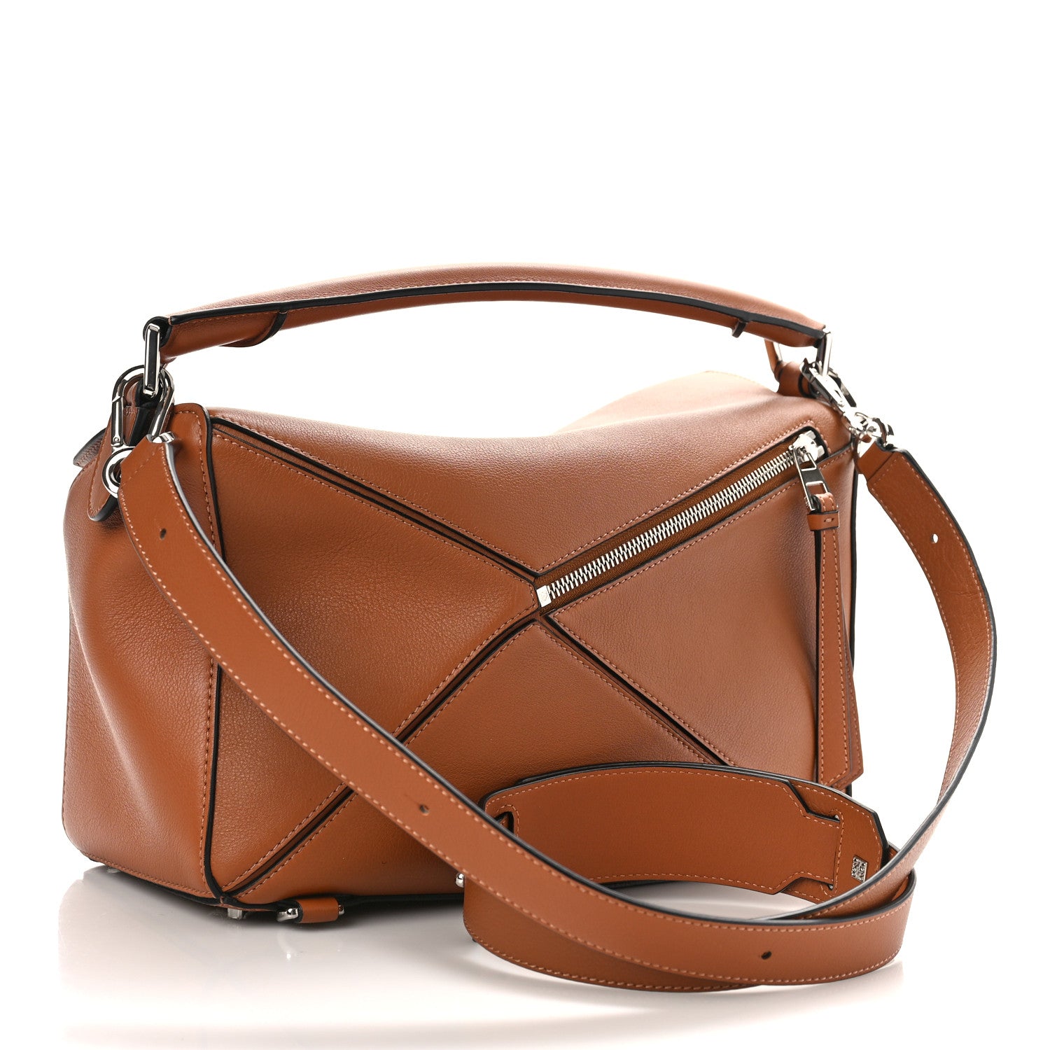 Loewe Calfskin Medium Puzzle Bag Tan 3 of 8