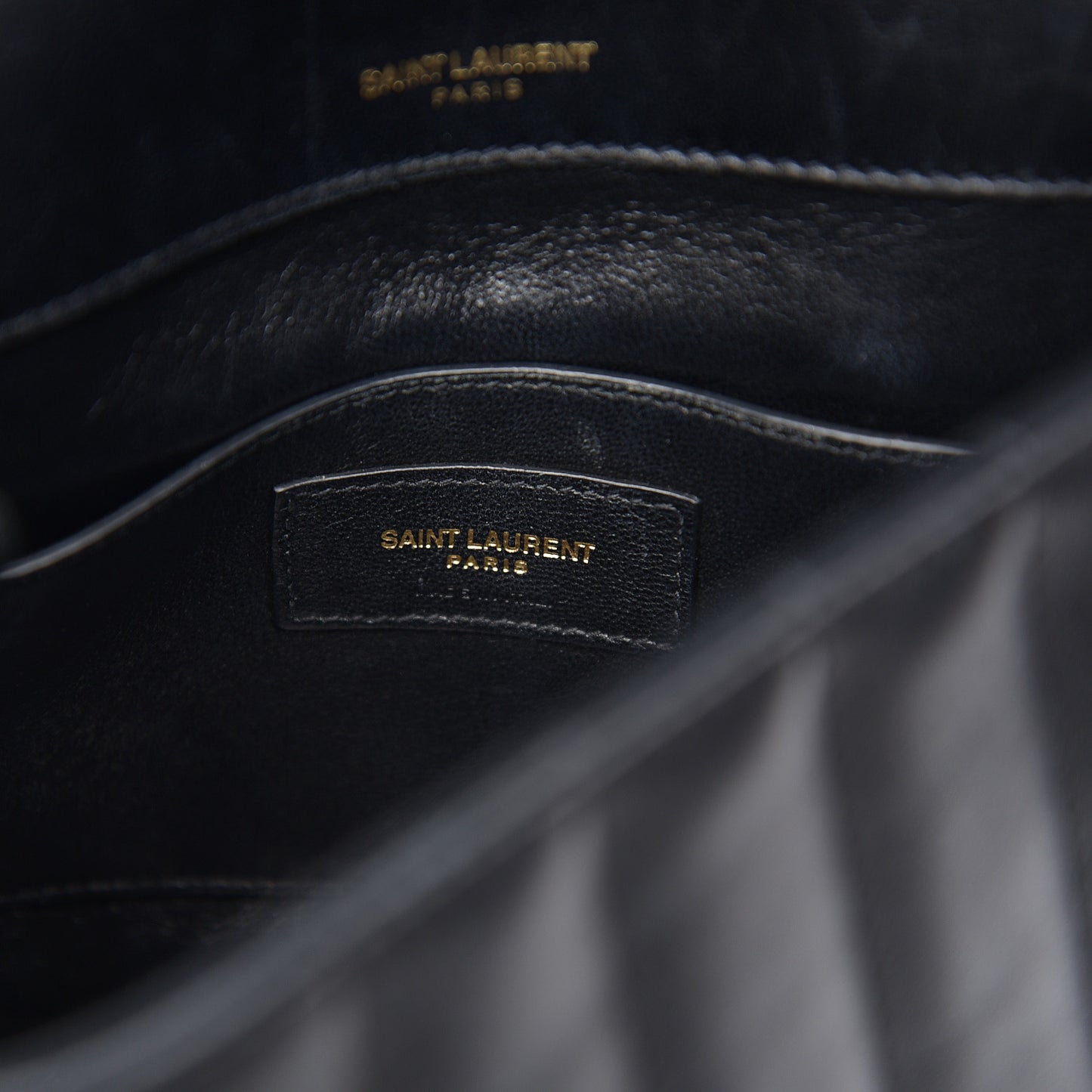 Lambskin Matelasse Monogram Medium Vicky Chain Bag Black