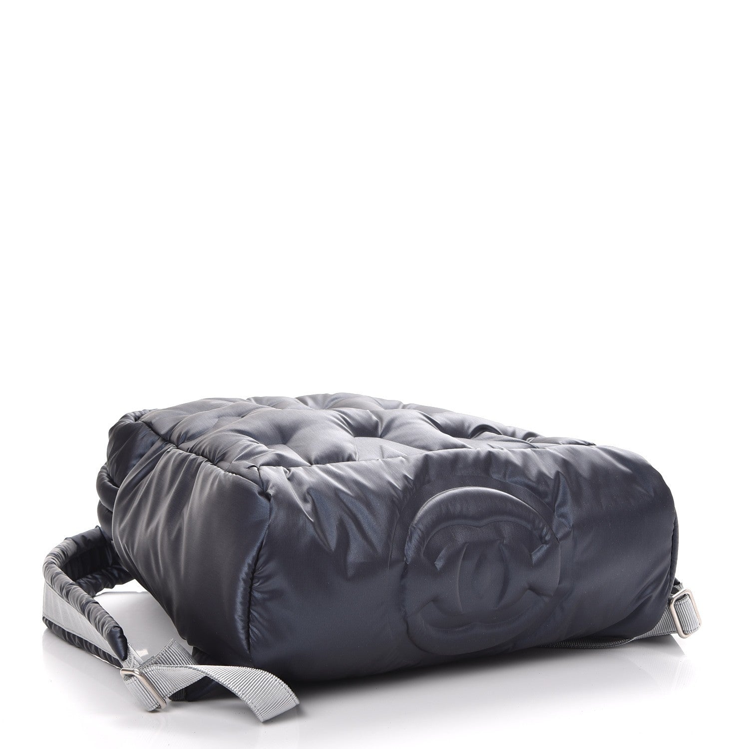 Chanel Nylon Embossed Small Doudoune Backpack Navy 4 of 7