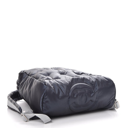 Chanel Nylon Embossed Small Doudoune Backpack Navy 4 of 7