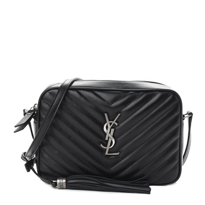 Saint Laurent Calfskin Matelasse Monogram Lou Camera Bag Black 1 of 8