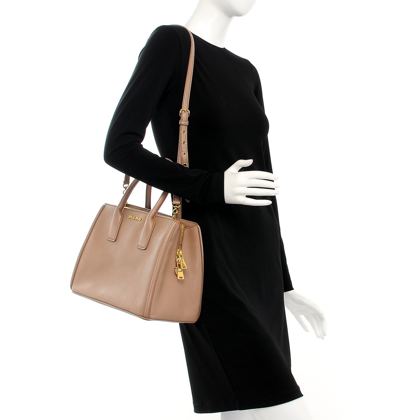 Goatskin Madras Top Handle Tote Cammeo