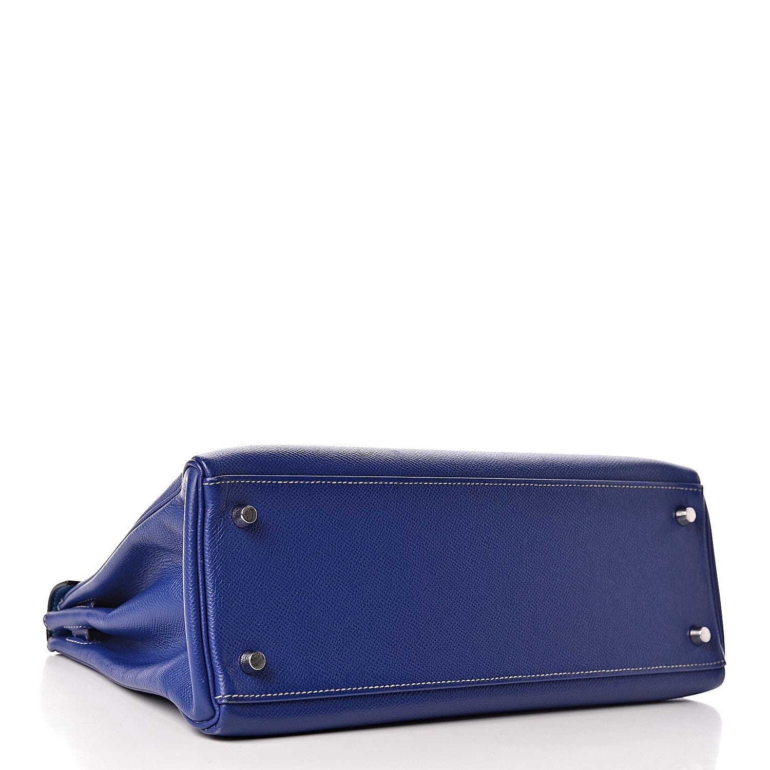 Hermes Epsom Candy Kelly Retourne 32 Bleu Electrique Mykonos 4 of 10