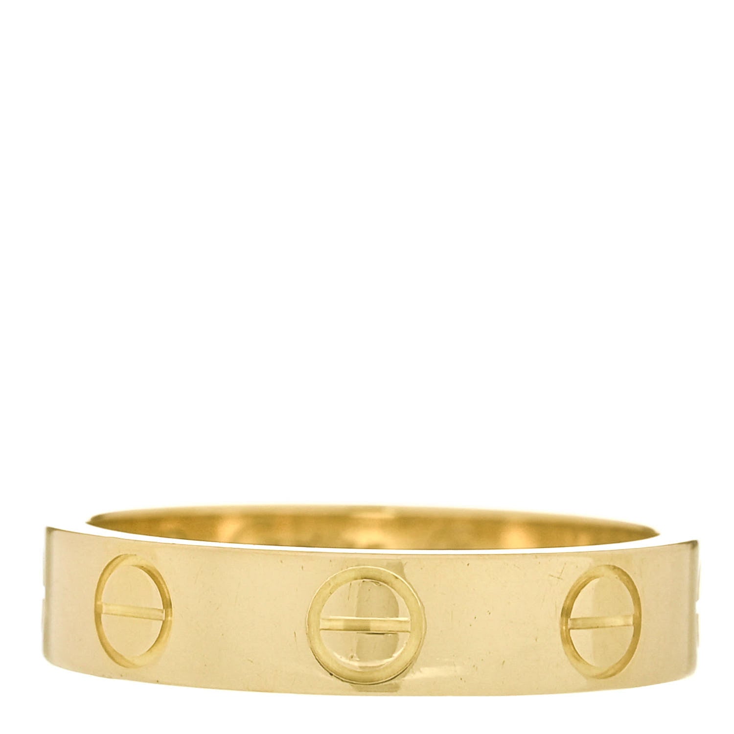 Cartier 18K Yellow Gold 3.5mm LOVE Wedding Band Ring 46 3.75 1 of 4