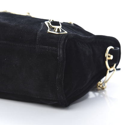Balenciaga Suede Gold Metallic Edge Hardware S City Black 10 of 12