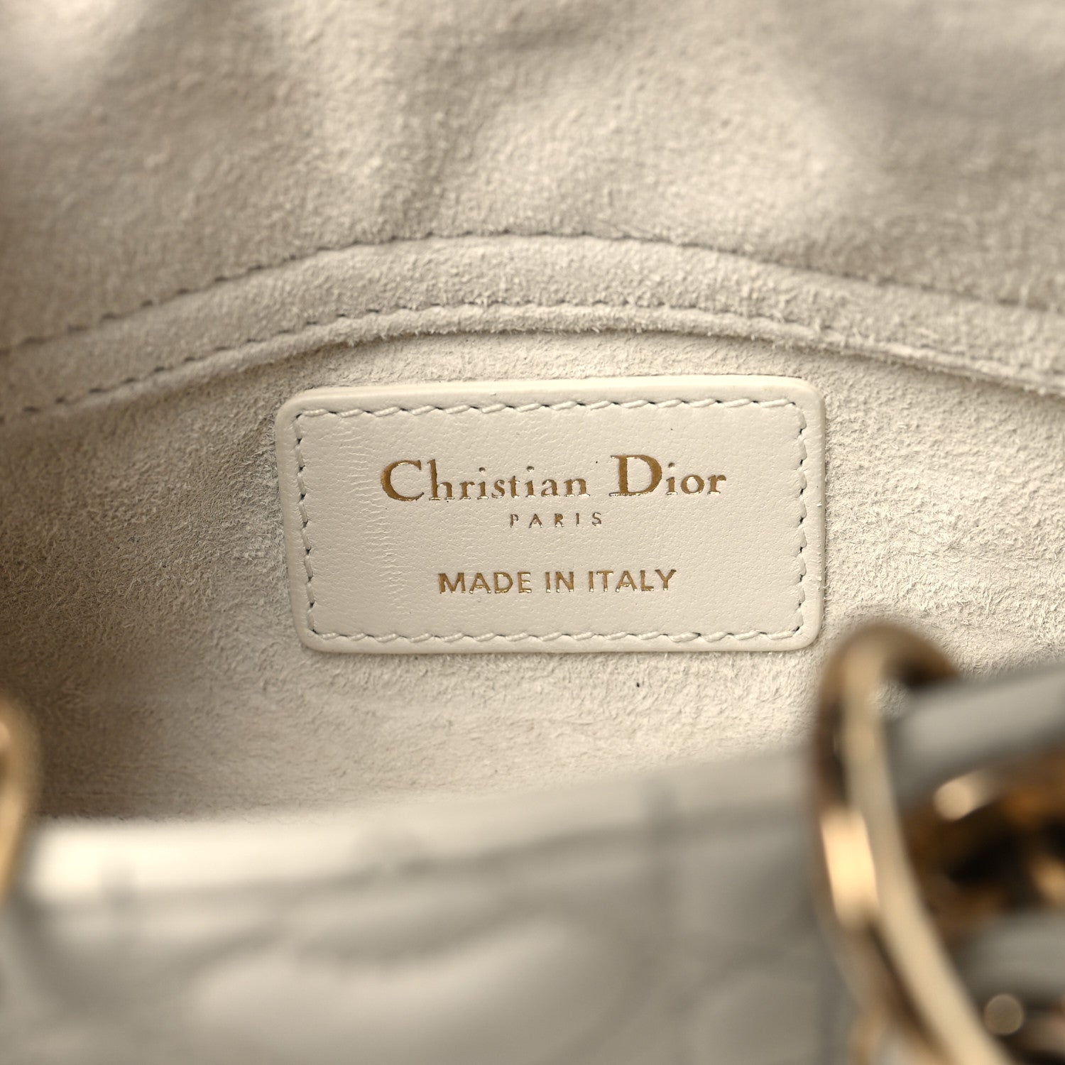 Christian Dior Lambskin Cannage Dioramour Micro Lady D-Joy Latte 6 of 16