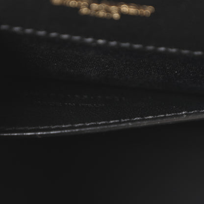 Saint Laurent Grain De Poudre Textured Mixed Matelasse Triquilt Medium Monogram Satchel Black 7 of 10