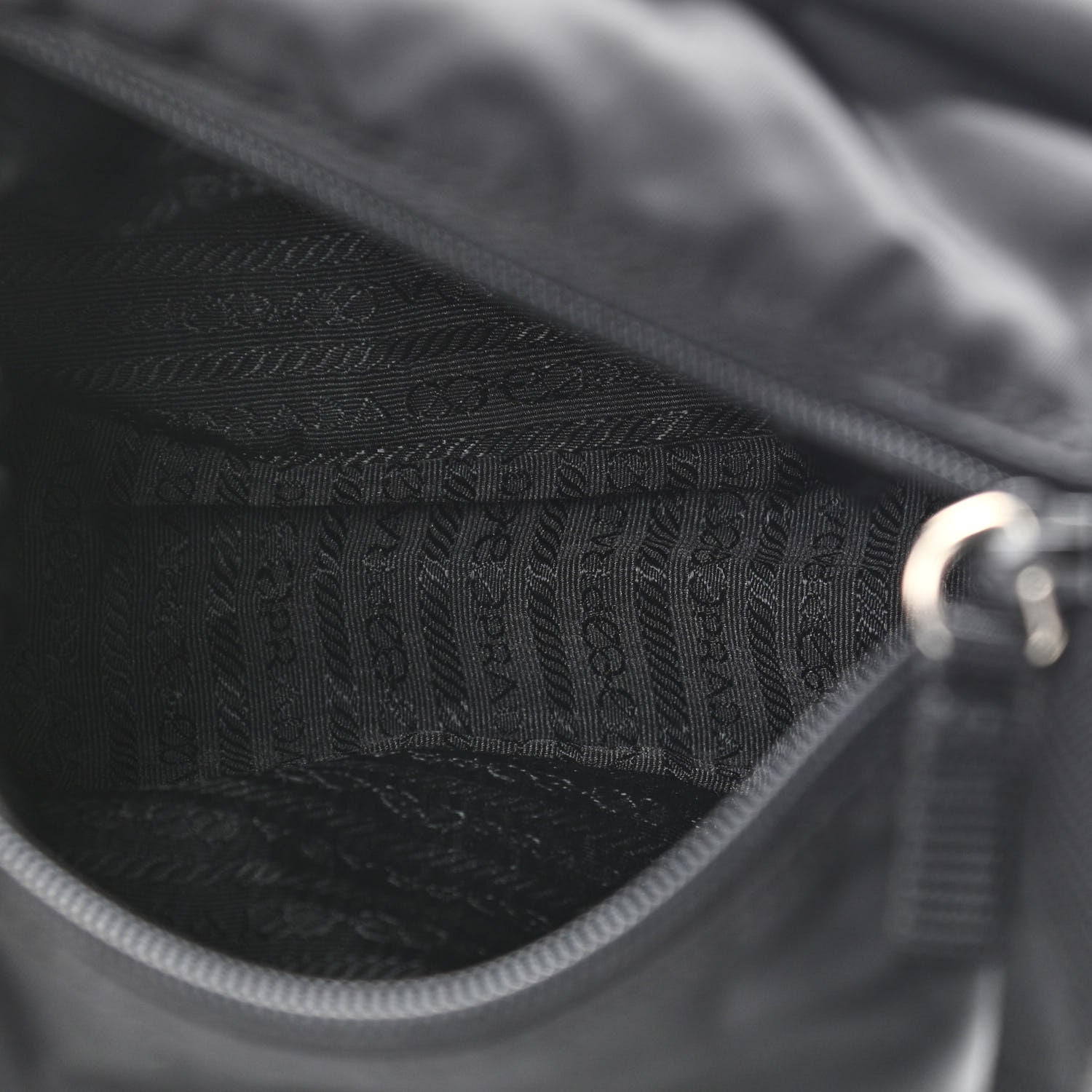 Prada Nylon Vela Messenger Black 5 of 13