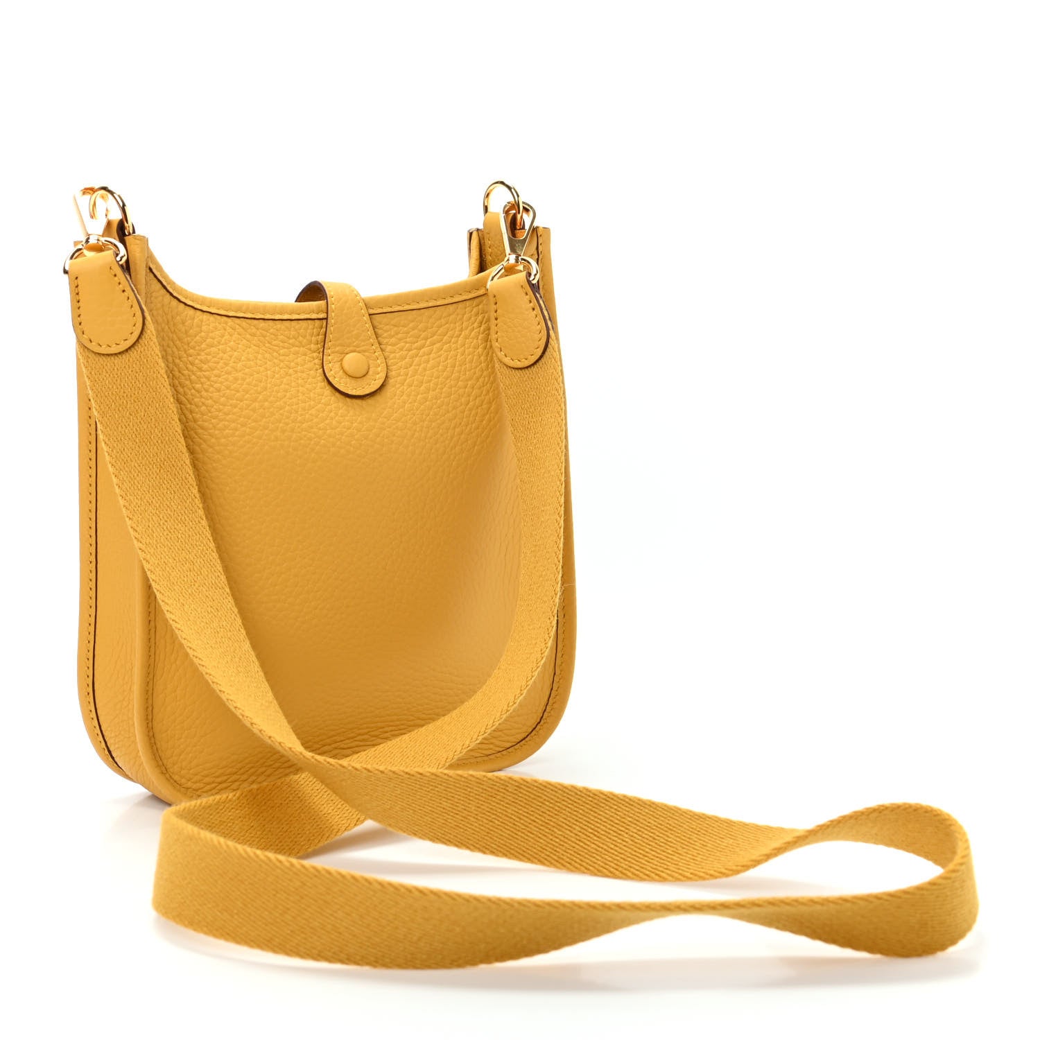 Hermes Taurillon Clemence Evelyne TPM Jaune Ambre 3 of 9