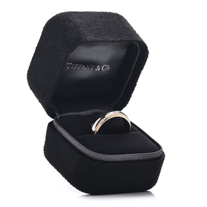 Tiffany Platinum 18K Yellow Gold 6mm Classic Milgrain Wedding Band Ring 58 8.5 5 of 5