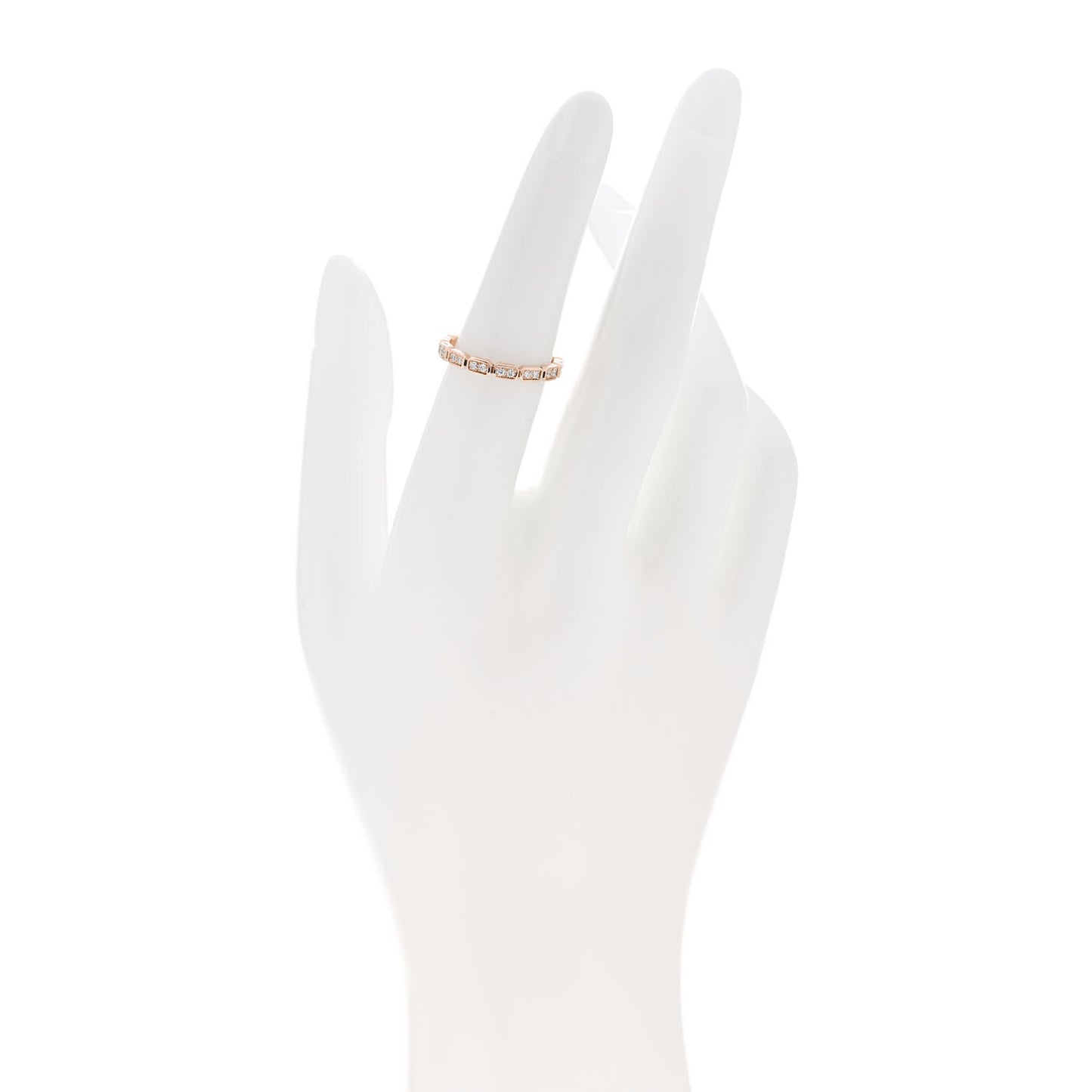 18K Beige Gold Diamond Premier Stackable Ring 52 6