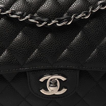 Chanel Caviar Quilted Medium Double Flap Black 8 of 10