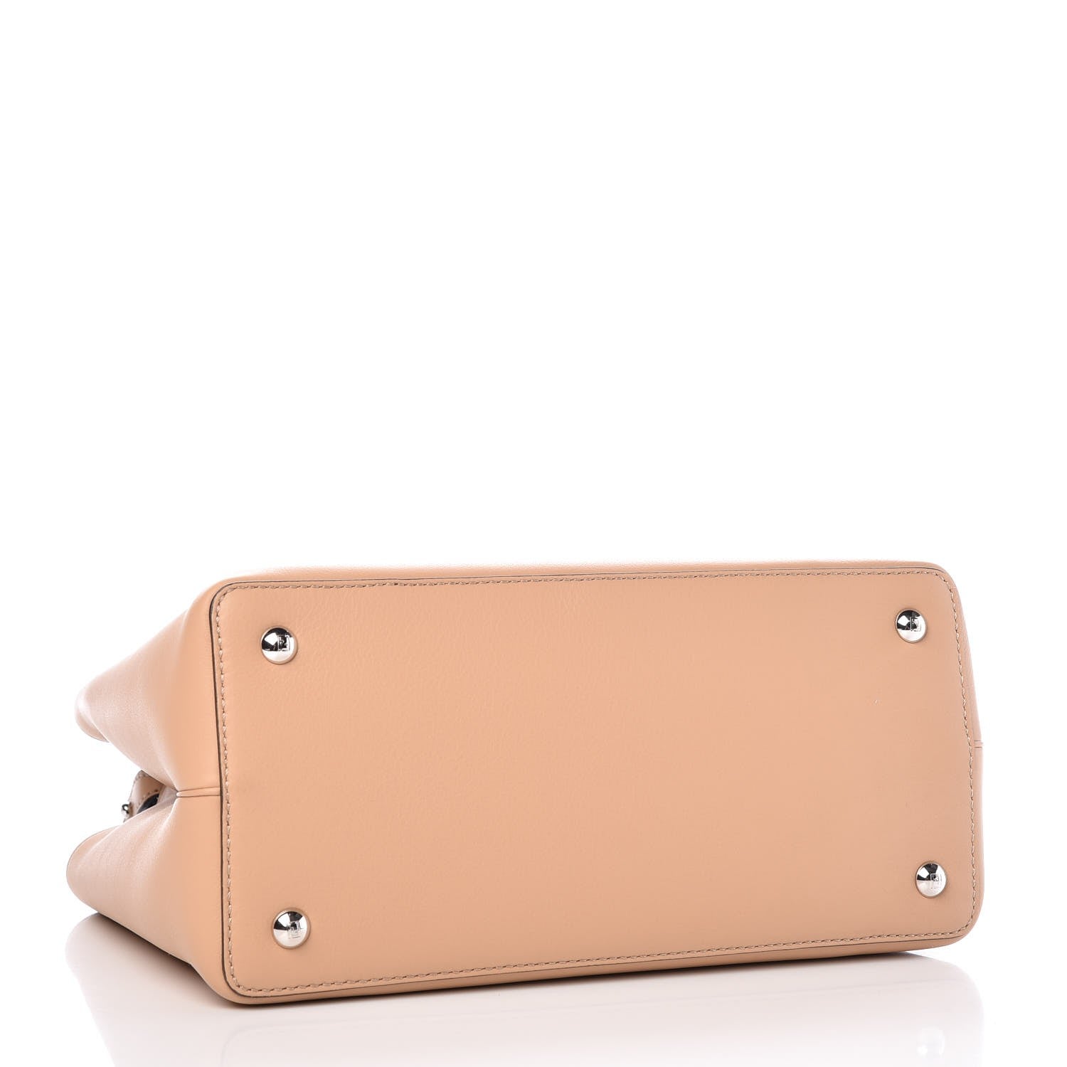 Fendi Vitello Dolce Elaphe Petite 2Jours Tote Beige 4 of 7