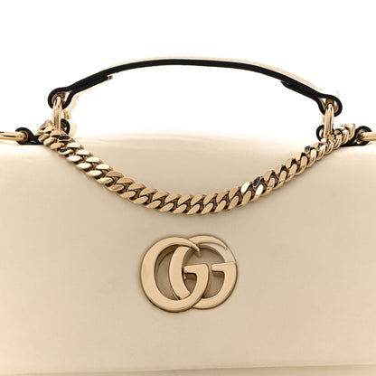Gucci Lambskin Mini GG Milano Top Handle Shoulder Bag White 8 of 12