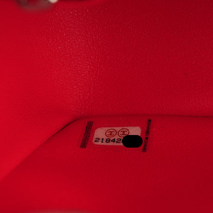 Chanel Patent Calfskin Quilted Mini Rectangular Flap Coral 7 of 8
