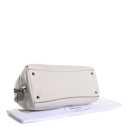 Prada Vitello Daino Top Handle Bag Talco 4 of 11