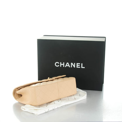 Chanel Caviar Quilted Jumbo Double Flap Beige Clair 4 of 9
