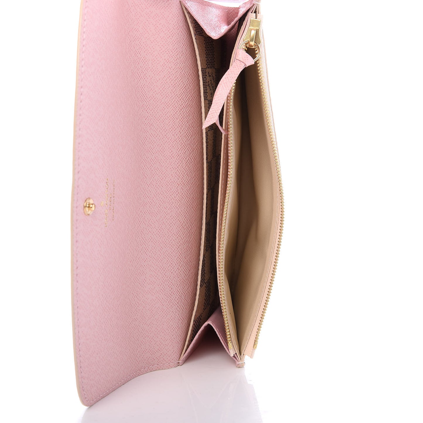 Damier Azur Emilie Wallet Rose Ballerine