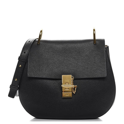 Chloe Grained Lambskin Medium Drew Shoulder Bag Black 1 of 6