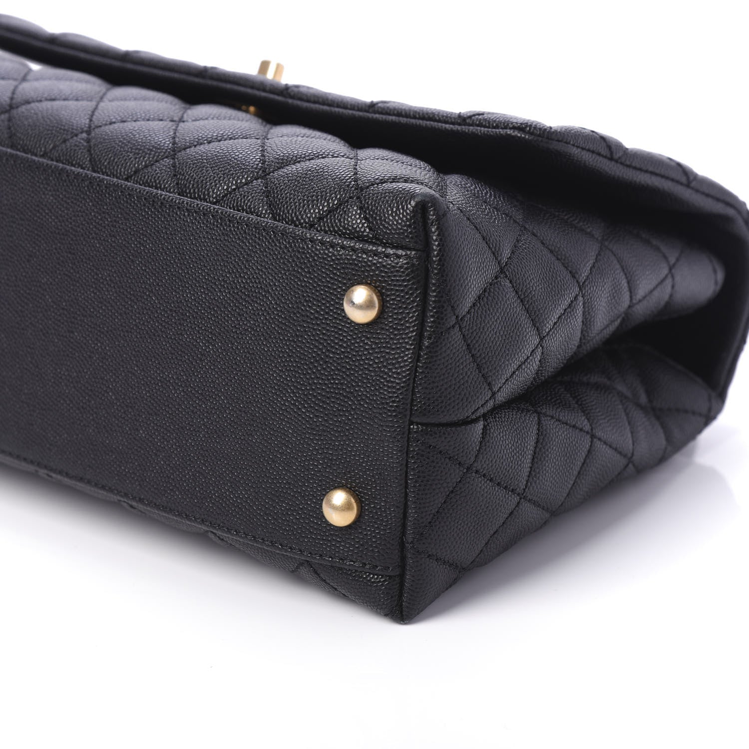 Chanel Caviar Quilted Small Coco Handle Flap Black 8 of 11