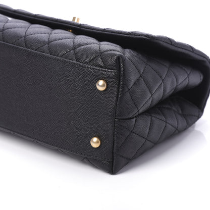 Chanel Caviar Quilted Small Coco Handle Flap Black 8 of 11
