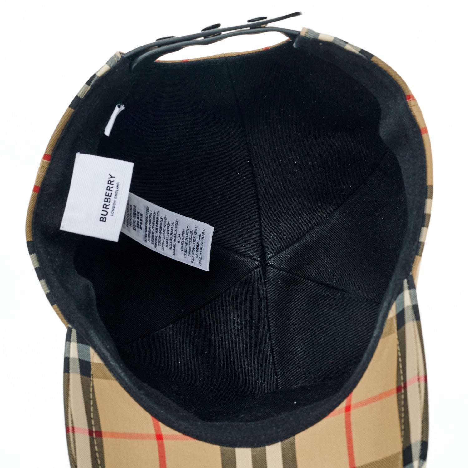Burberry Technical Cotton Giant Check Baseball Cap L 3 of 8