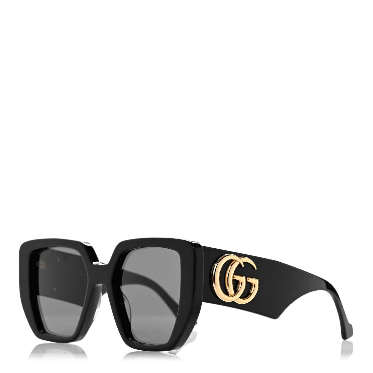Gucci Acetate Square Frame Sunglasses GG0956S Black 1 of 8