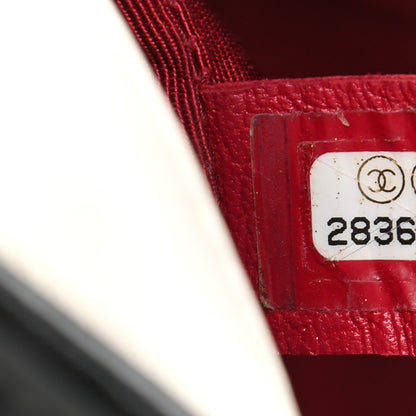 Chanel Aged Calfskin Quilted Small Gabrielle Hobo Black White 7 of 12