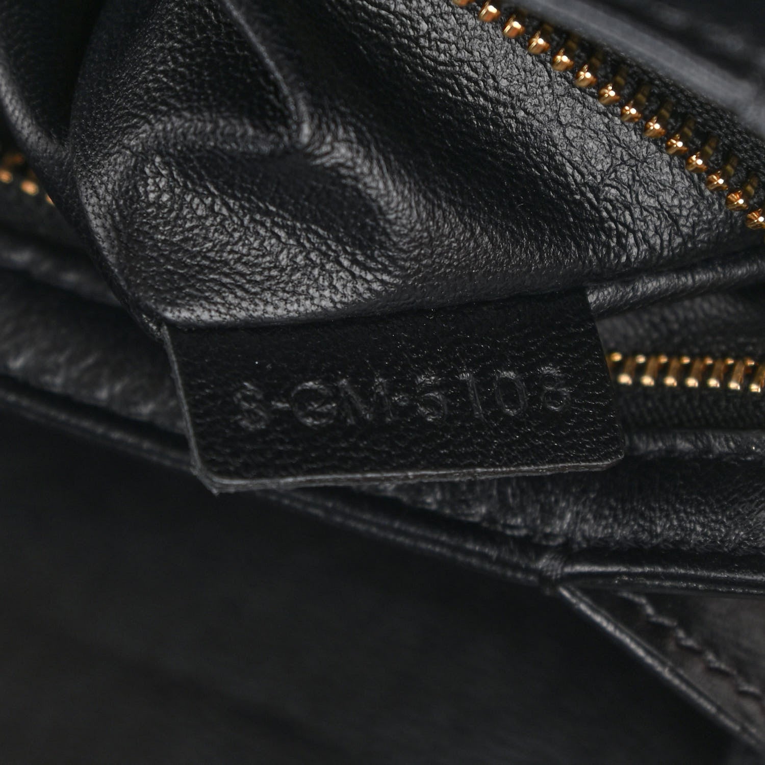 Celine Shiny Calfskin Large Triomphe Black 9 of 18