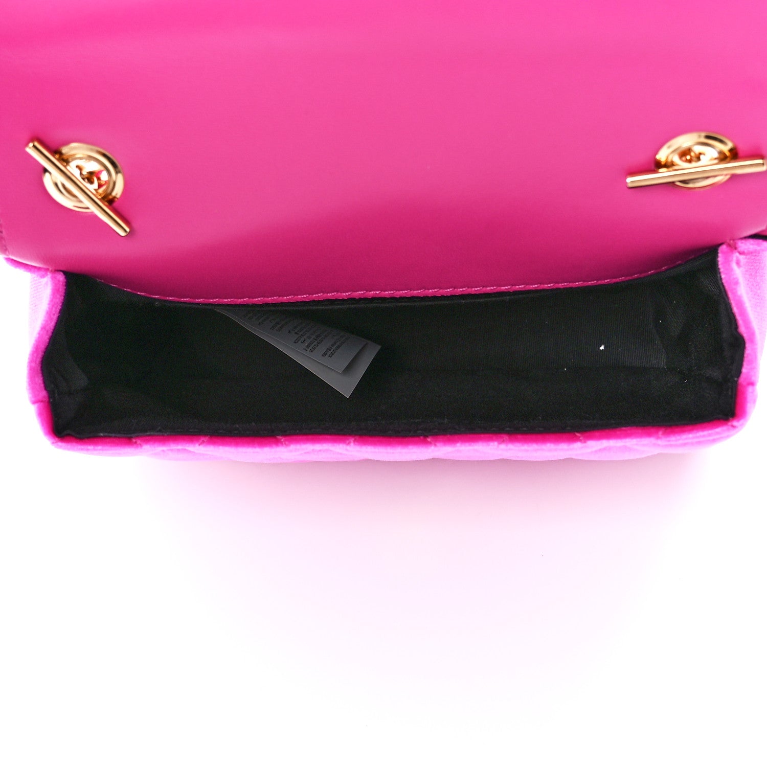 Versace Velvet Quilted Medusa Chain Crossbody Pink 5 of 12