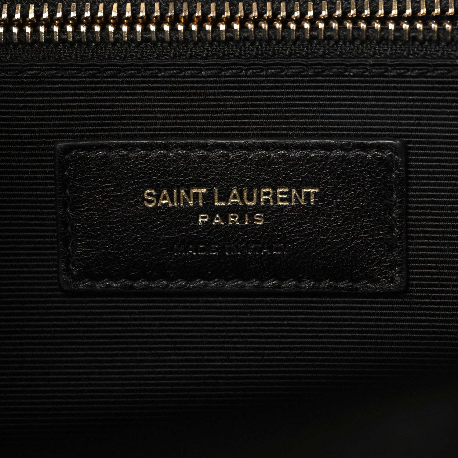 Saint Laurent Grain De Poudre Matelasse Chevron Large Monogram Satchel Black 6 of 10