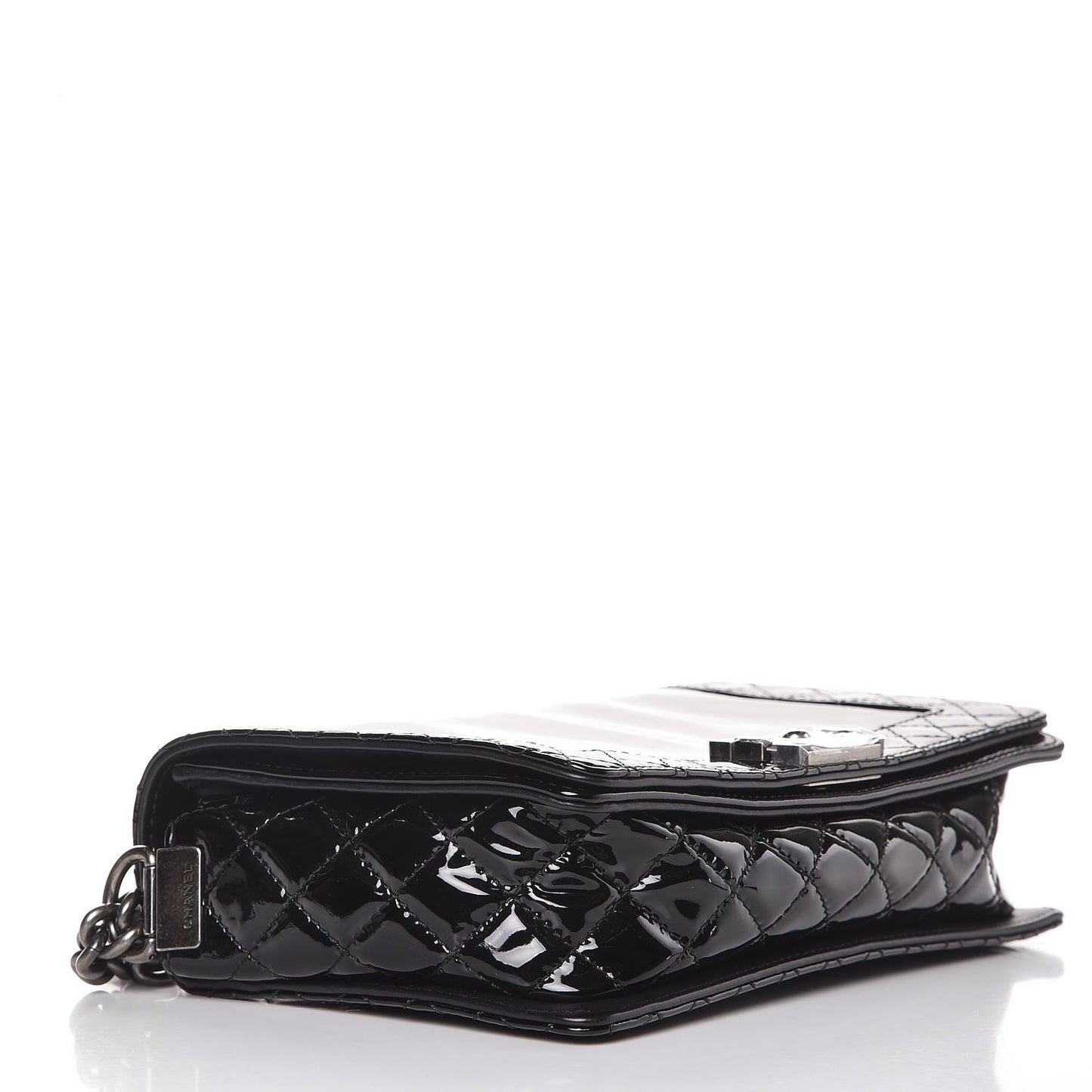 Patent New Medium Boy Reverso Flap Black