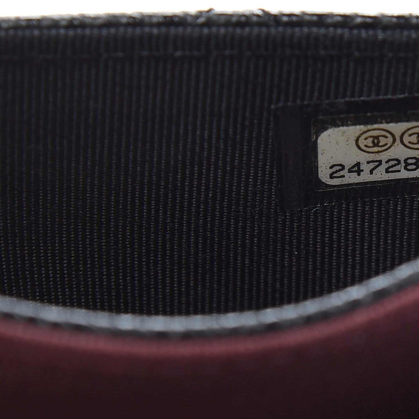 Caviar Quilted Flap Card Holder Black