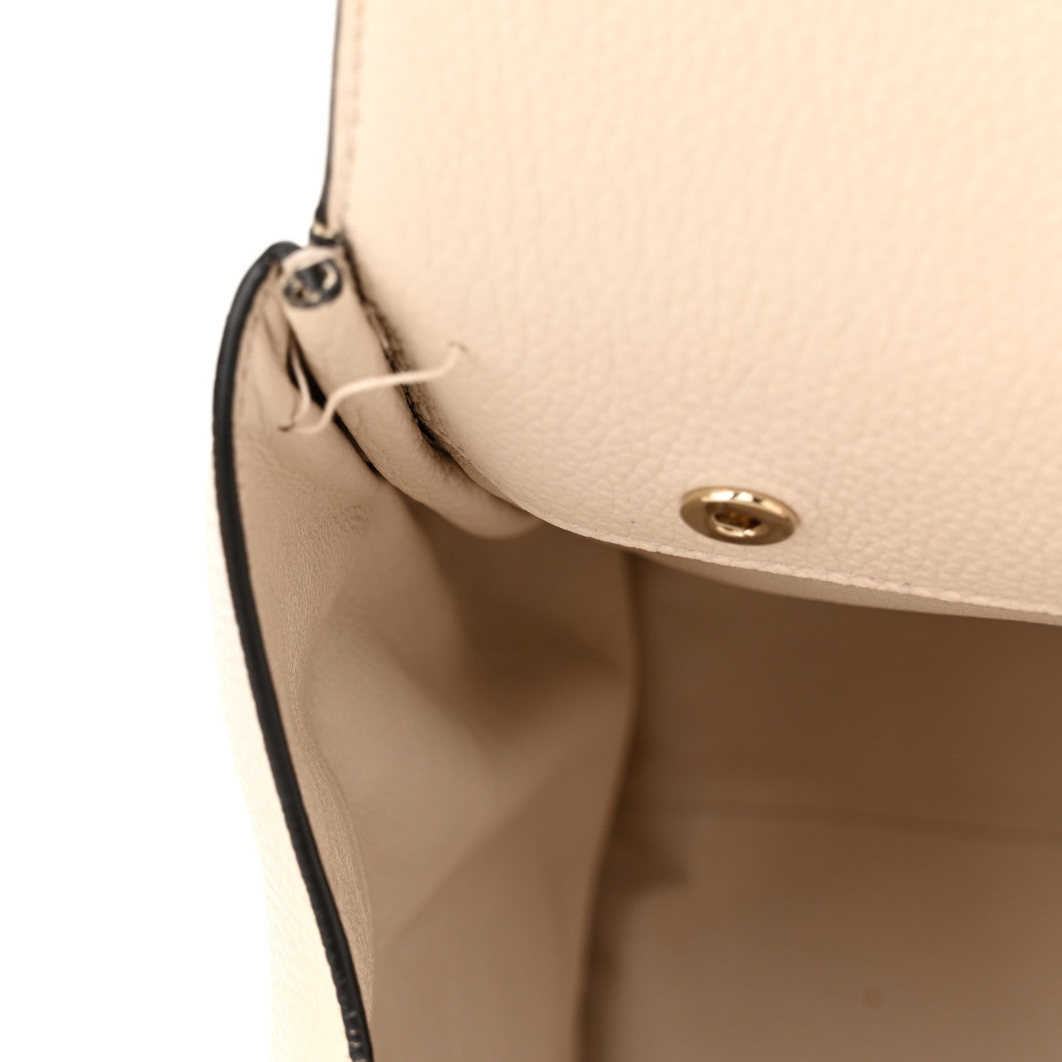 Salvatore Ferragamo Calfskin Large Studio Bag Bone 13 of 16