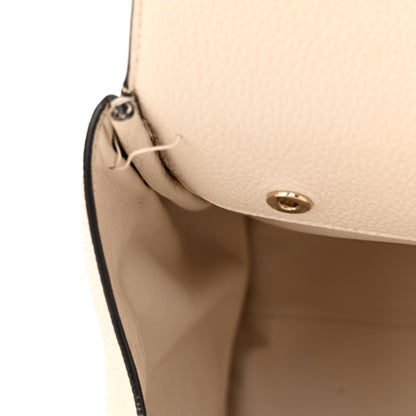 Salvatore Ferragamo Calfskin Large Studio Bag Bone 13 of 16