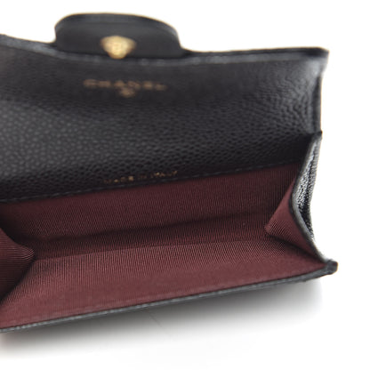 Chanel Caviar Quilted Flap Card Holder Black 5 of 9