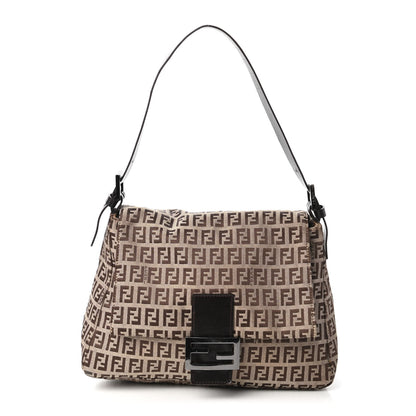 Fendi Zucchino Mama Baguette Dark Brown 1 of 9
