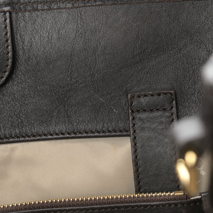 Burberry Lambskin Bridle Studs Large Canterbury Tote Dark Brown 10 of 16