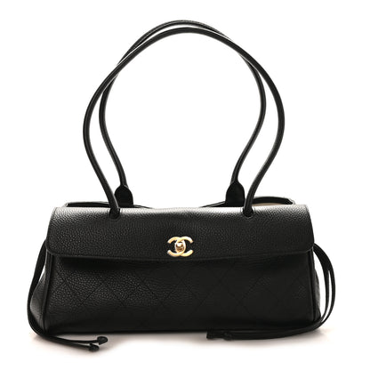Chanel Grained Calfskin Stitched Urban Essentials Small Shopping Bag Black 1 of 33