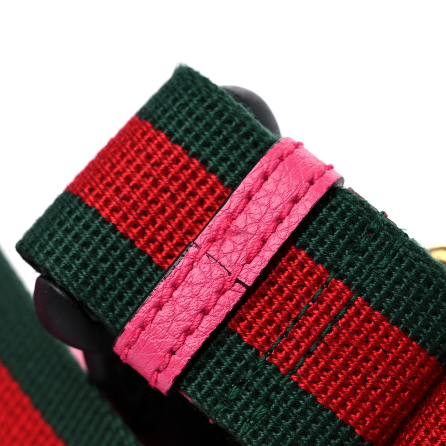 Grained Calfskin Small Logo Belt Bag Box Pink Green