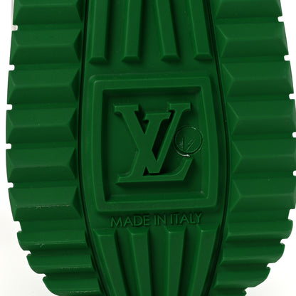 Louis Vuitton Calfskin Monogram Run Away Sneakers 36.5 White Green 7 of 9