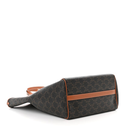Celine Triomphe Canvas Medium Folded Cabas Tan 4 of 10