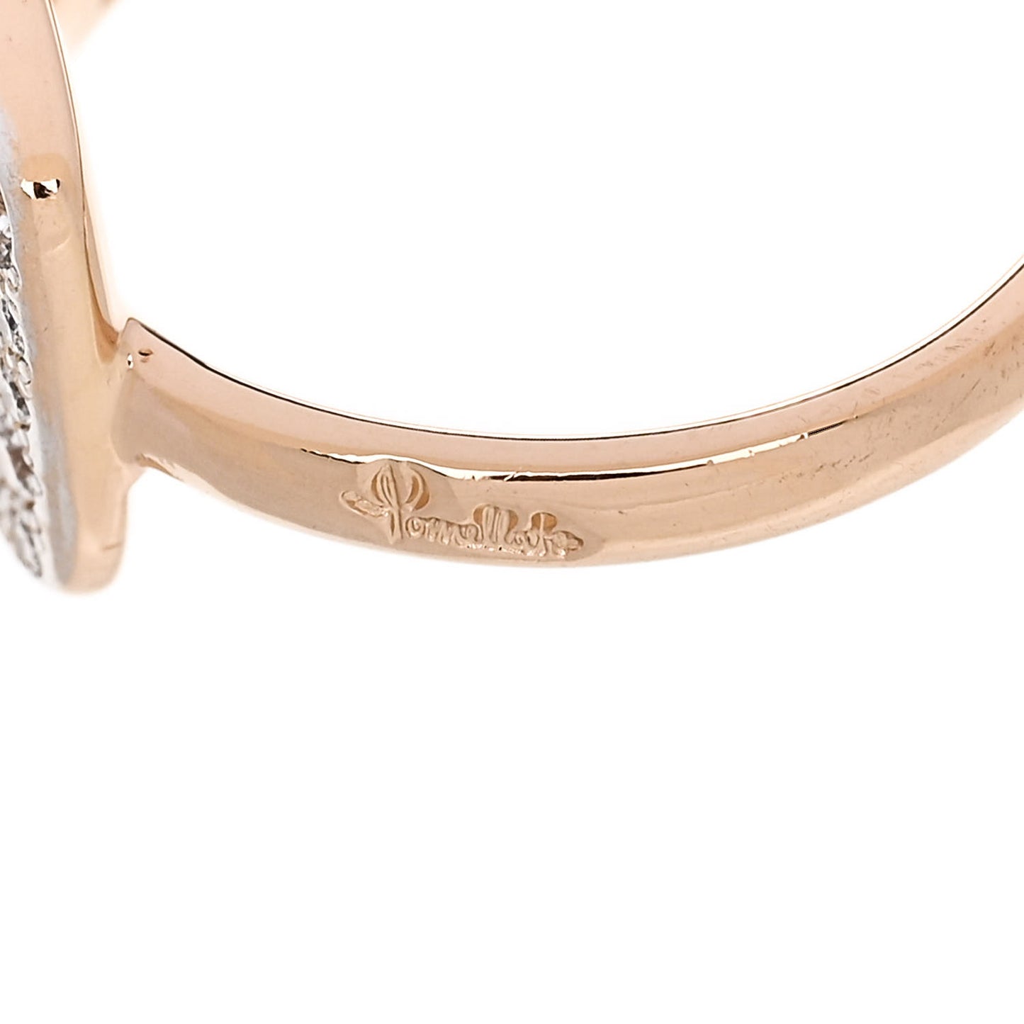 18K Rose Gold Diamond .30ctw Rectangular Sabbia Ring  44 3