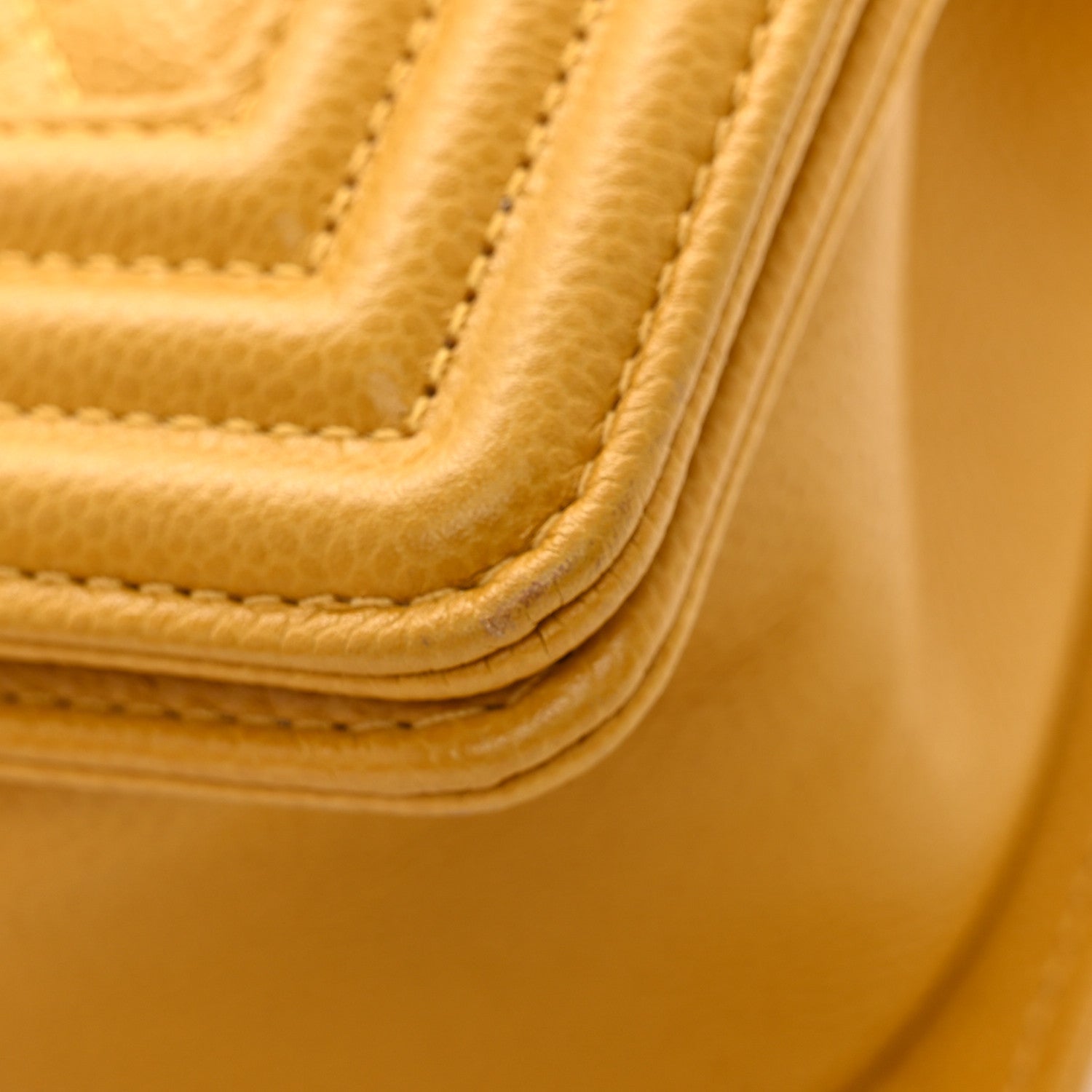 Chanel Lambskin Quilted Small Boy Flap Yellow 12 of 13