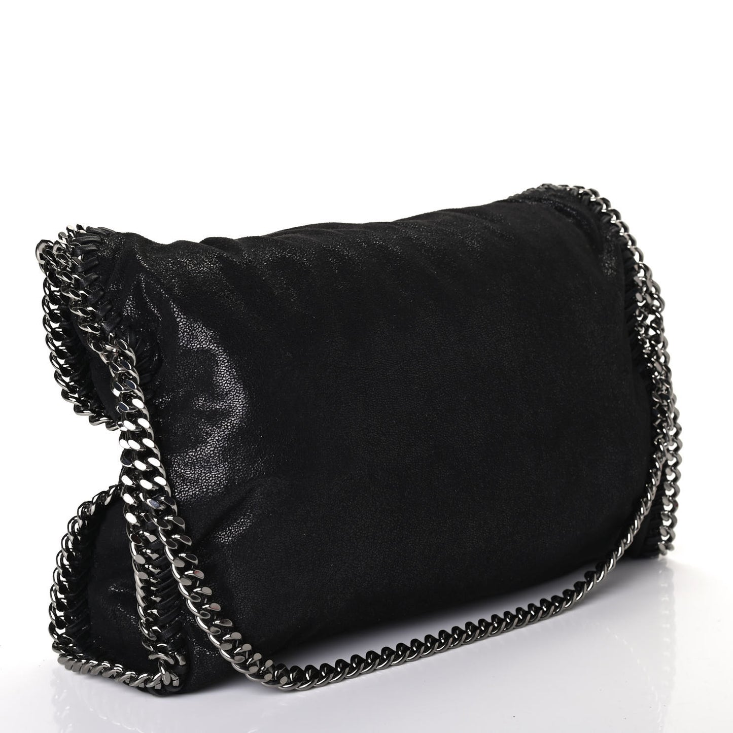 Shaggy Deer Falabella Fold Over Tote Black