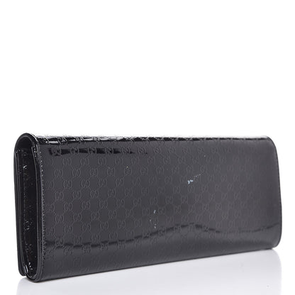 Gucci Patent Microguccissima Small Broadway Clutch Black 3 of 9